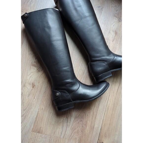 Frye Melissa Button Back Zip Tall Leather Riding Boots Womens 7 - Picture 10 of 13